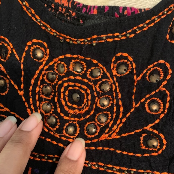 Boho Pattern Strap Tank-top - Picture 2 of 4